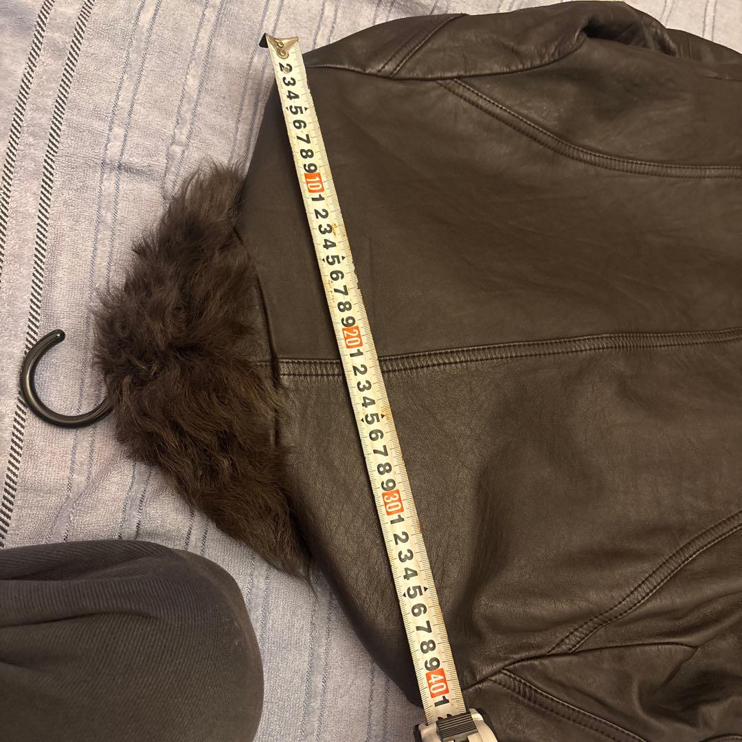 SHELLAC ダークブラウン レザージャケット 46