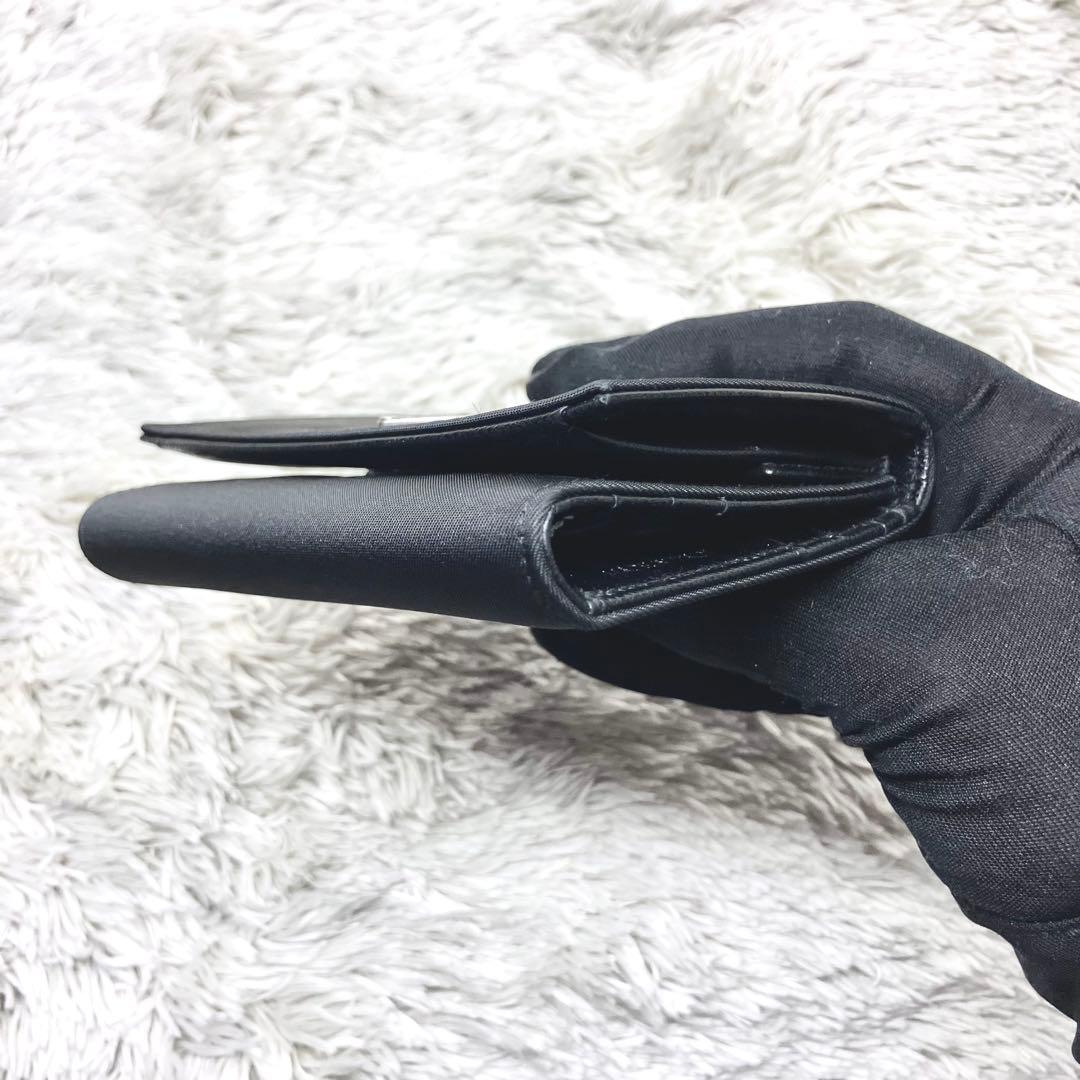 未使用級✨ PRADA 三つ折り財布 ナイロン 三角ロゴ ブラック テスート