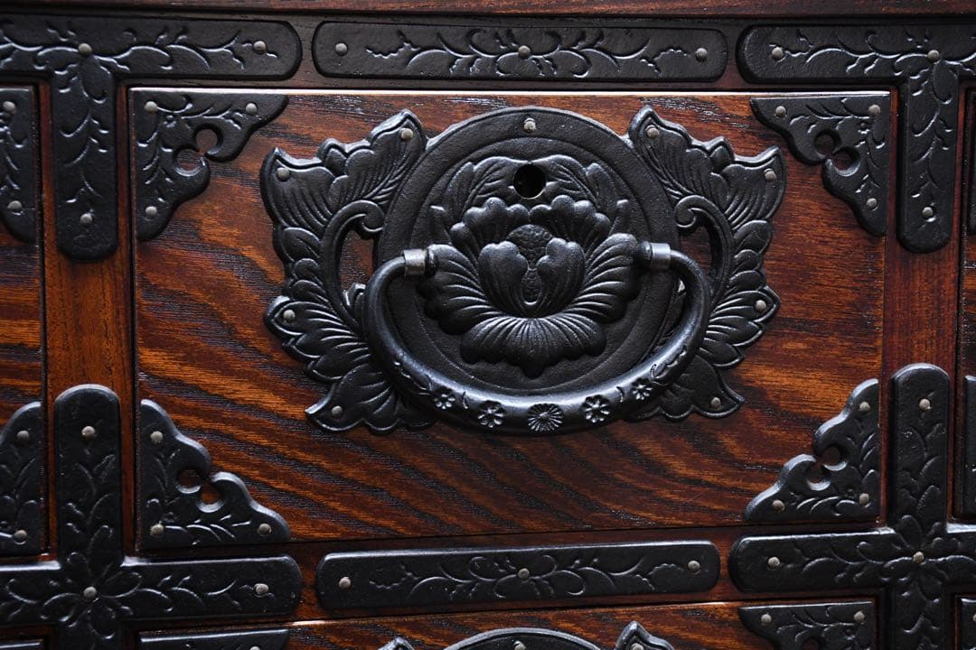 FAC28 岩谷堂箪笥 No.865 あおば3号 整理タンス 欅材 拭漆塗り