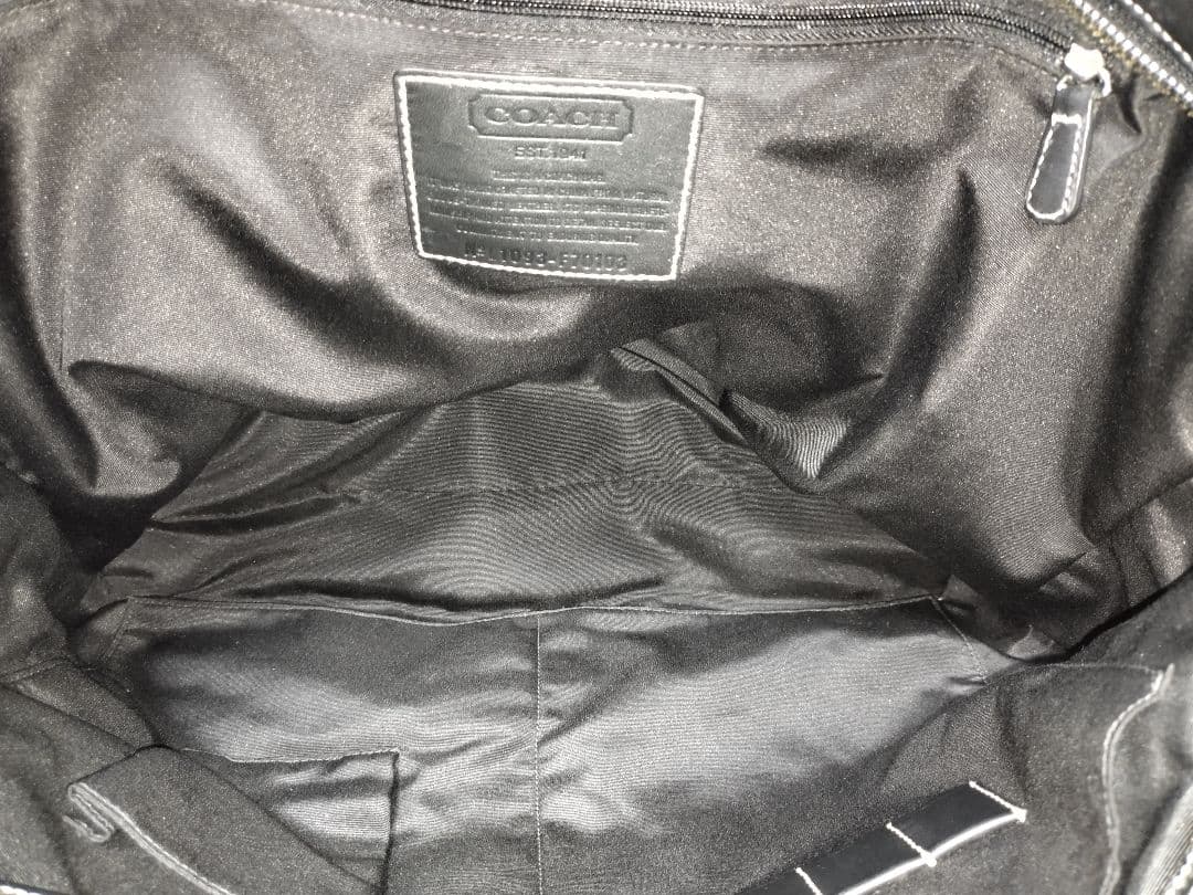 (4910)COACHトランスアトランティックビジネストートバッグ　ユーズド良品