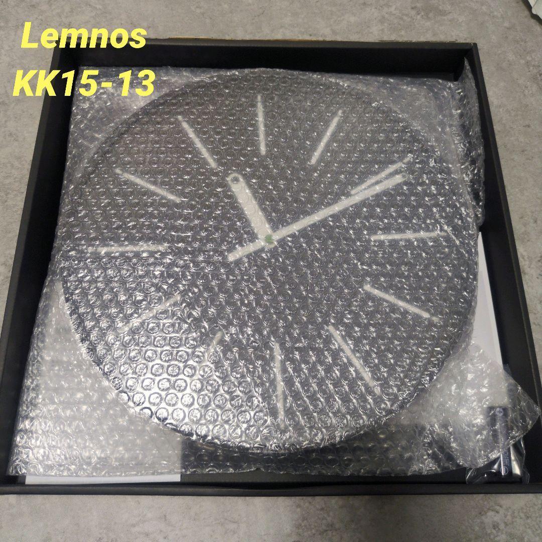 【美品】Lemnos　掛時計　ブラック　KK15-13