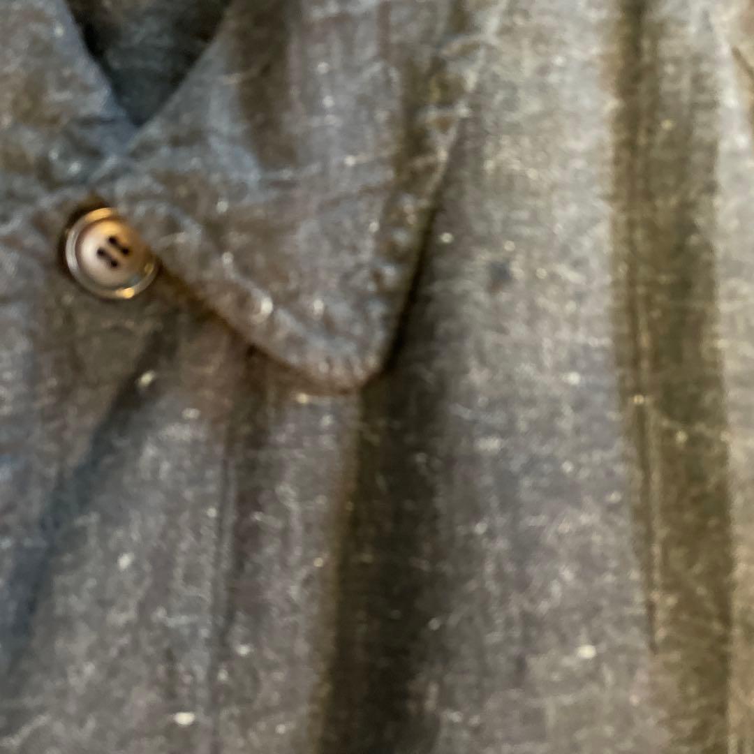 コムデギャルソンオム　麻100%のフライフロントコート