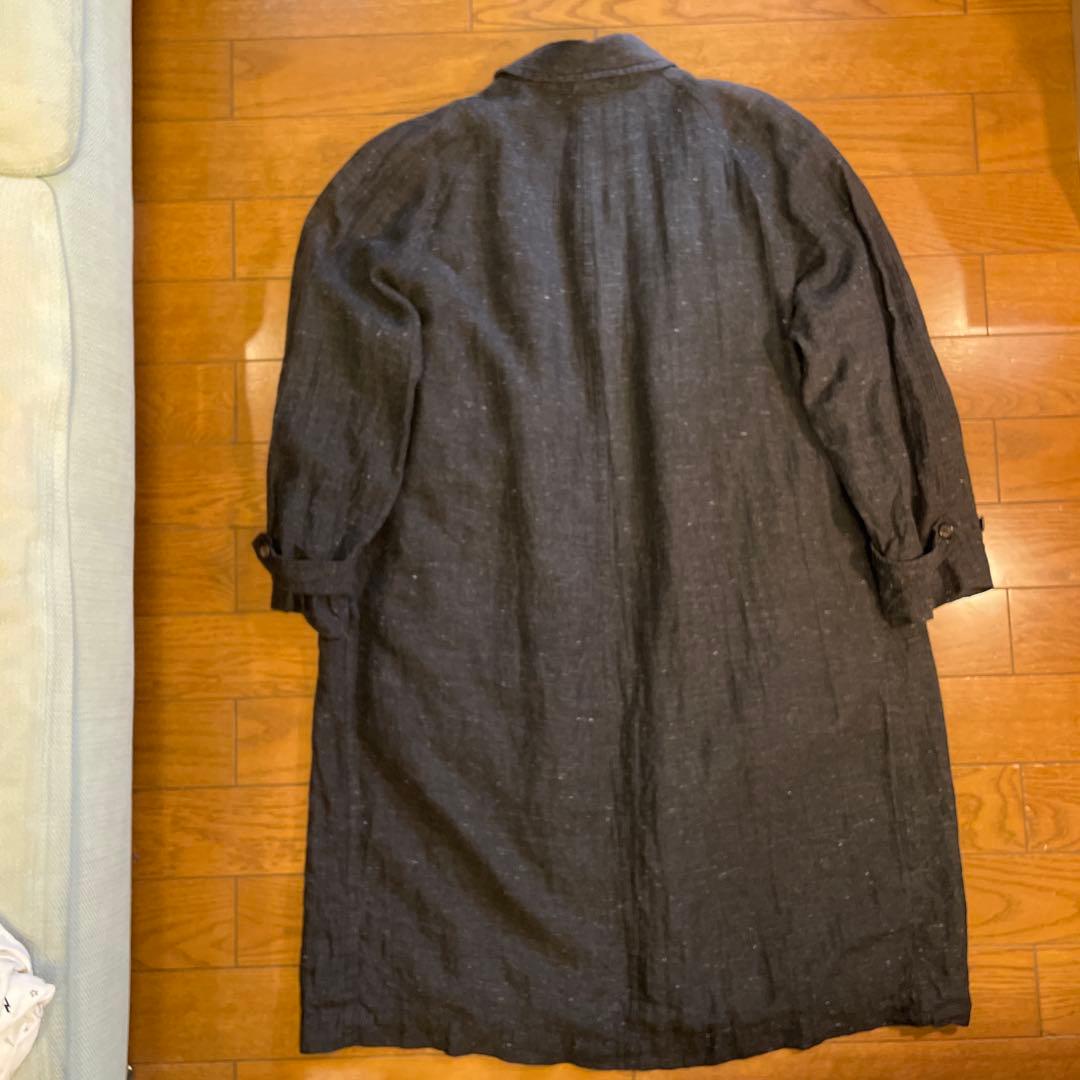 コムデギャルソンオム　麻100%のフライフロントコート