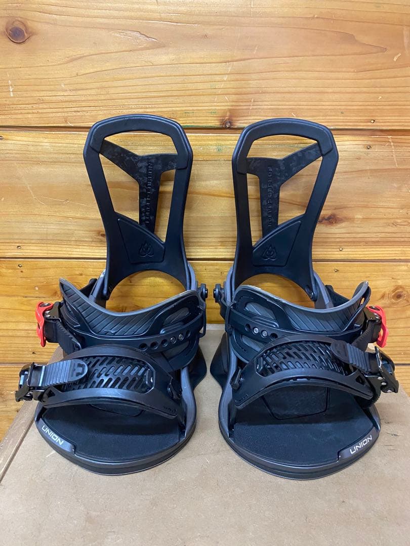 UNION スノーボードビンディング グレー ブラック