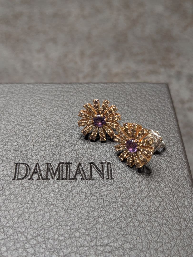 DAMIANI フラワーモチーフ ピアス　20072767