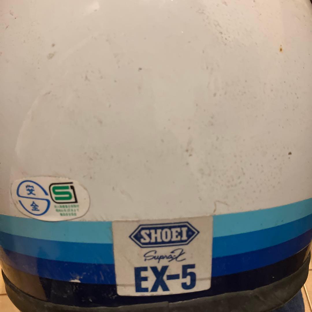 僕*す様 SHOEI EX-5 ジェットヘルメット ホワイト/ブルー