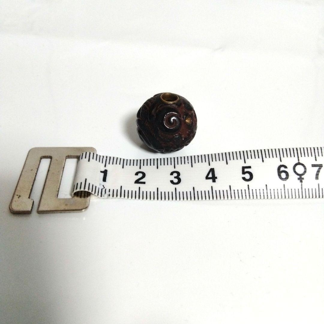 Ｔ*様 明治期　龍　彫漆 堆黒 緒締め玉 根付 提物　時代物