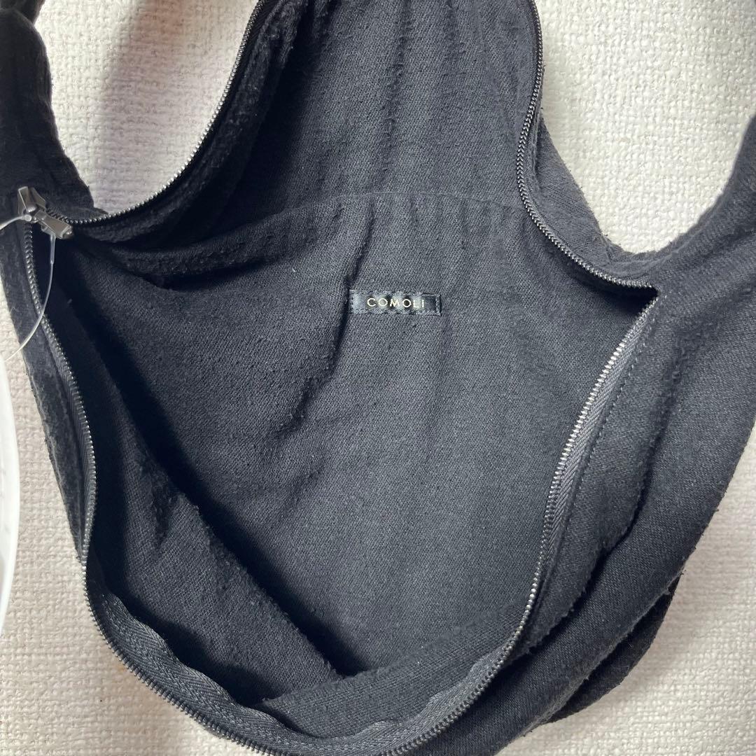 参考定価約37400円 25SS COMOLI シルクネップ ウエストバッグ