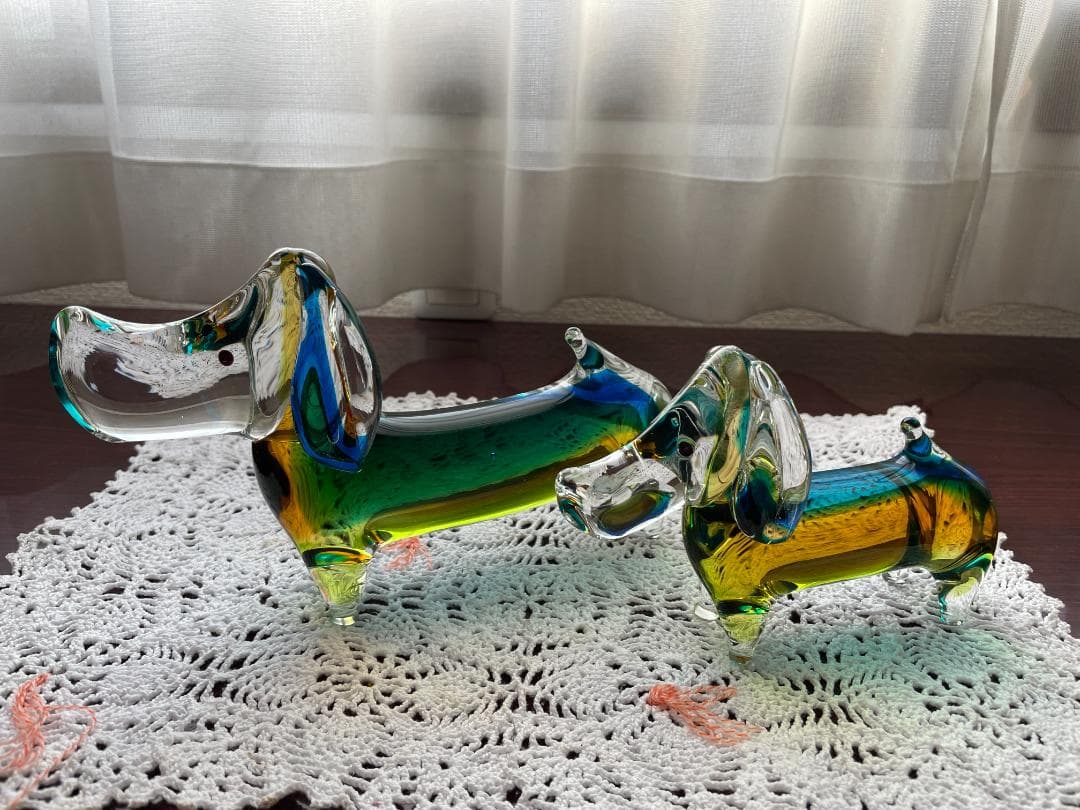 【中古・美品】ダックスフンドの置物