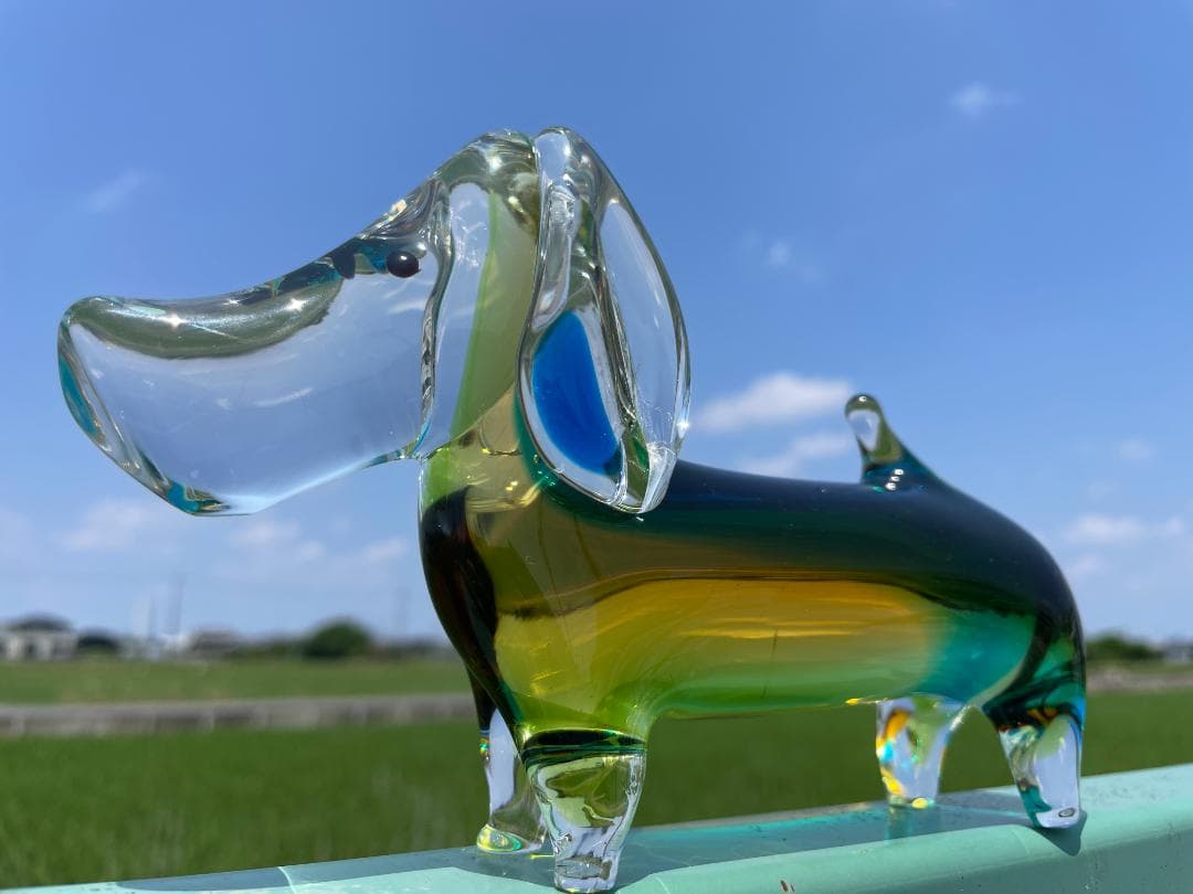 【中古・美品】ダックスフンドの置物