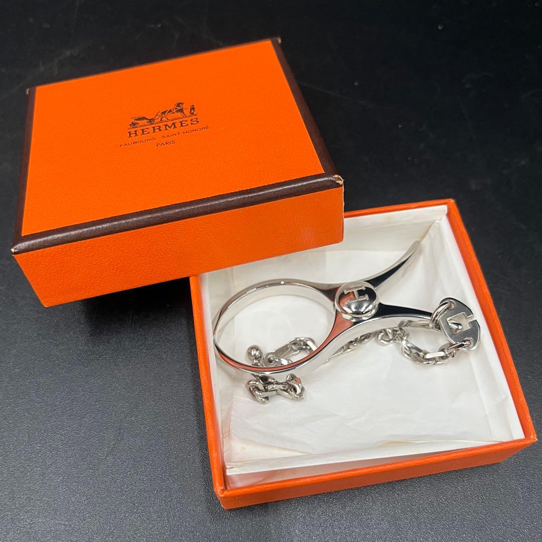 ⭐︎美品⭐︎エルメス　HERMES グローブホルダー　シルバーカラー