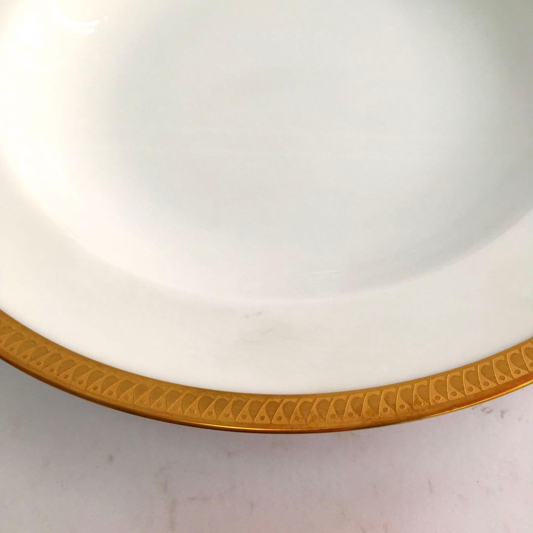 大倉陶園 片葉 スープ パスタ プレート 皿 22.5㎝ 6枚セット