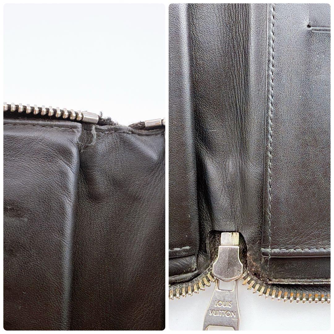 【良品】ルイヴィトン ダミエ グラフィット ヴェルティカル 長財布 コバルト