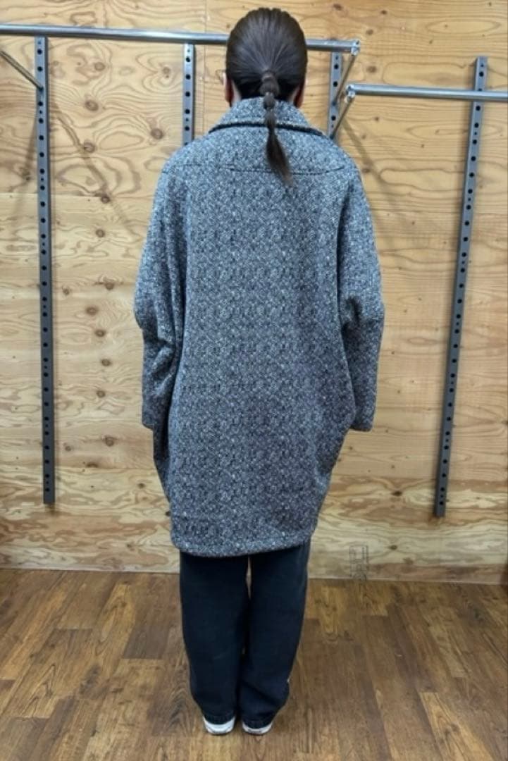 【お値下げ】♡ROSIEE ロージー♡軽量裏起毛ヘリンボーン　コクーンコート