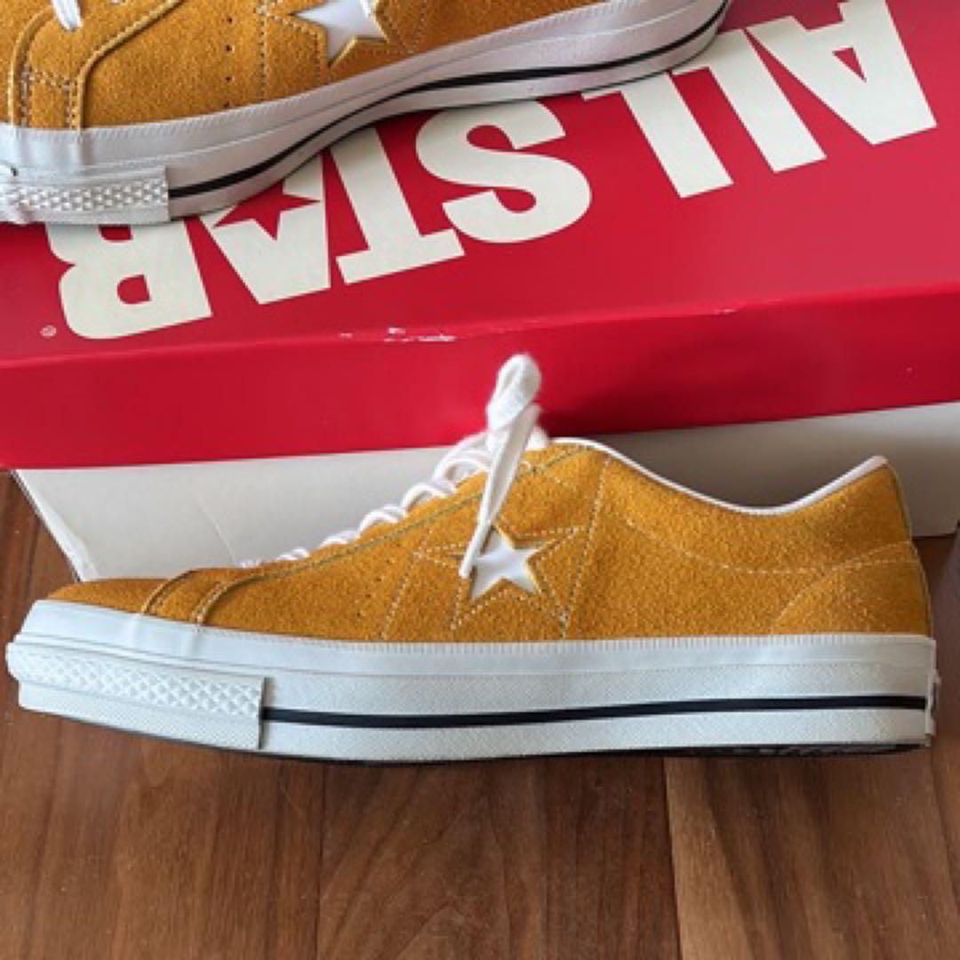 converse one star j suede gold 27㎝