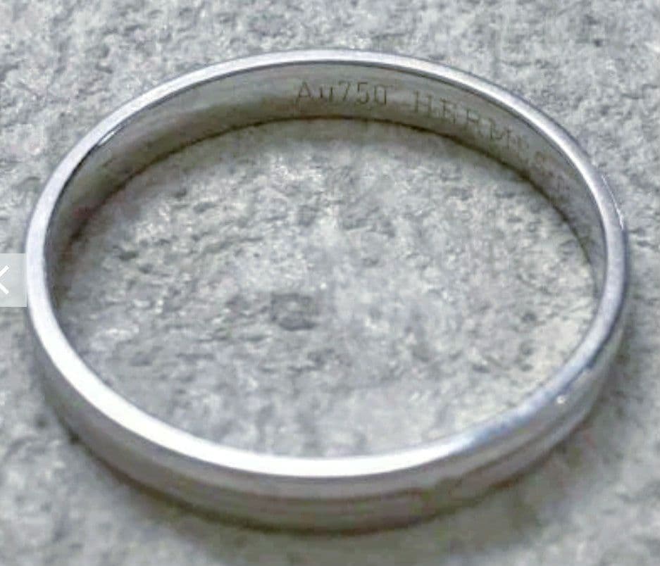 最終値下げ 即購入可! HERMÈS アンプラント リング K18WG 3g