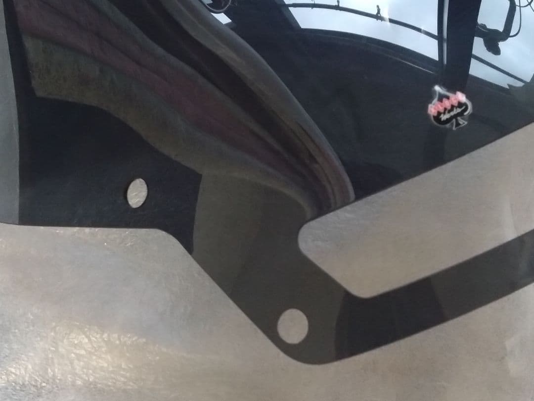 ローライダーST クロックワークス フレア ウインドシールド 10インチ