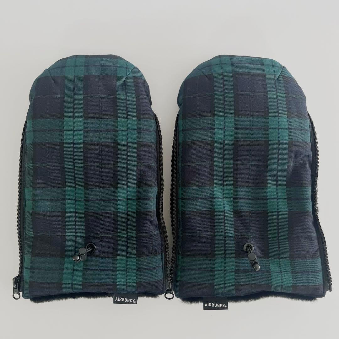 【エアバギー】犬用 コーナークッション・ハンドマフ セット ブラックウォッチ