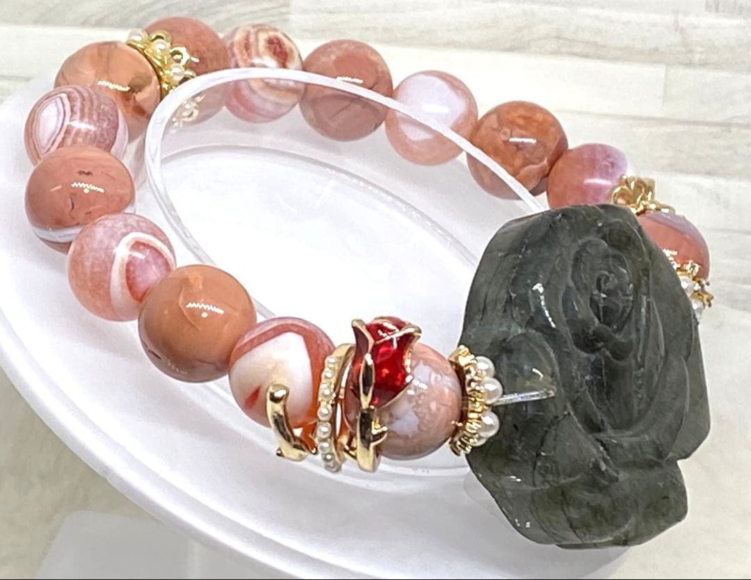 ♡お取り置き♡ ピンクシラー　ラブラドライトバラ　モリオンバラ　ゴールデンバラ