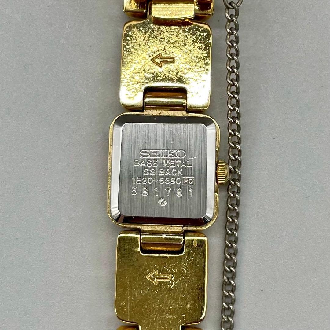 新品電池✨️SEIKO 腕時計 スクエア ゴールド クオーツ