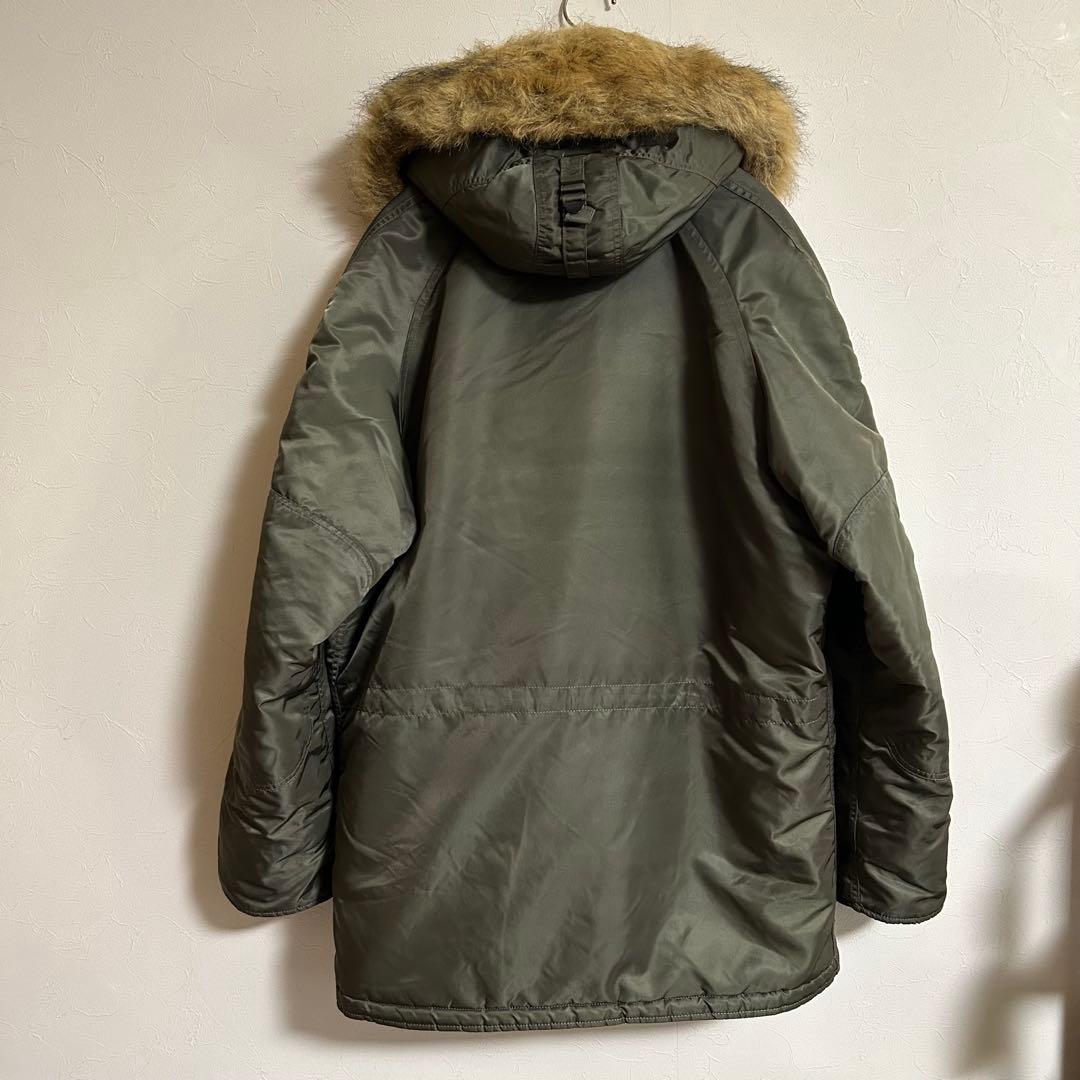 ALPHA アルファ N-3B フライトジャケット カーキ▪XLサイズ