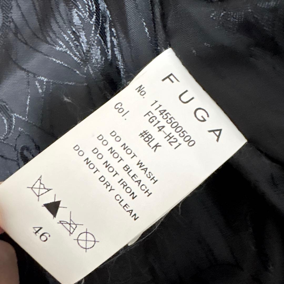 美品 FUGA 光沢 leather jacket 平成 y2k V系 46 L