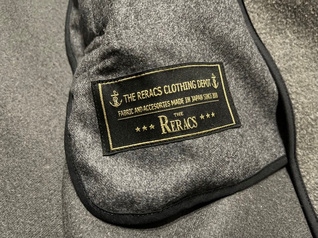 The RERACSウールカシミア チェスターコート グレー