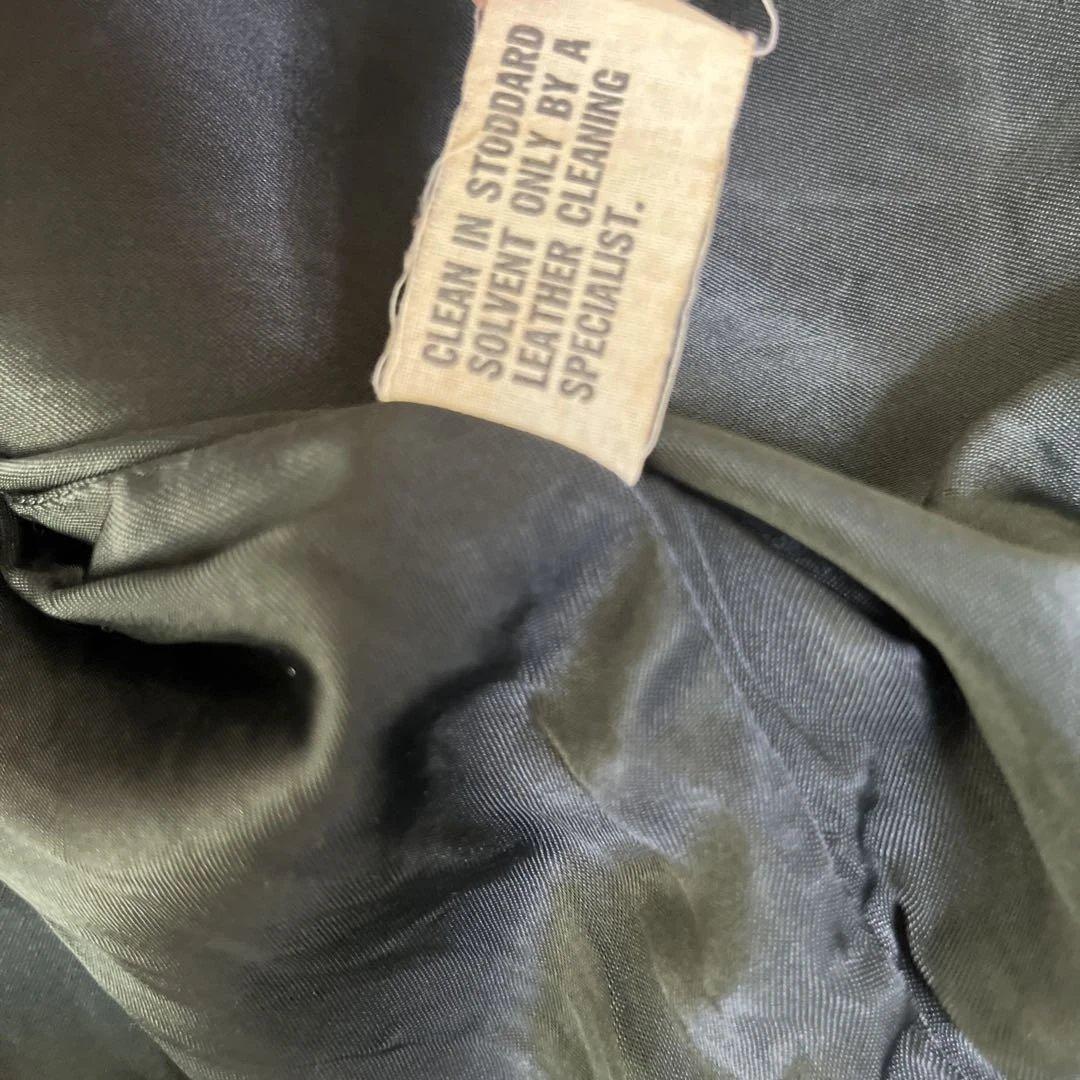 60’s ヴィンテージ レザートラッカージャケット 短丈 開襟 ブラウン 古着