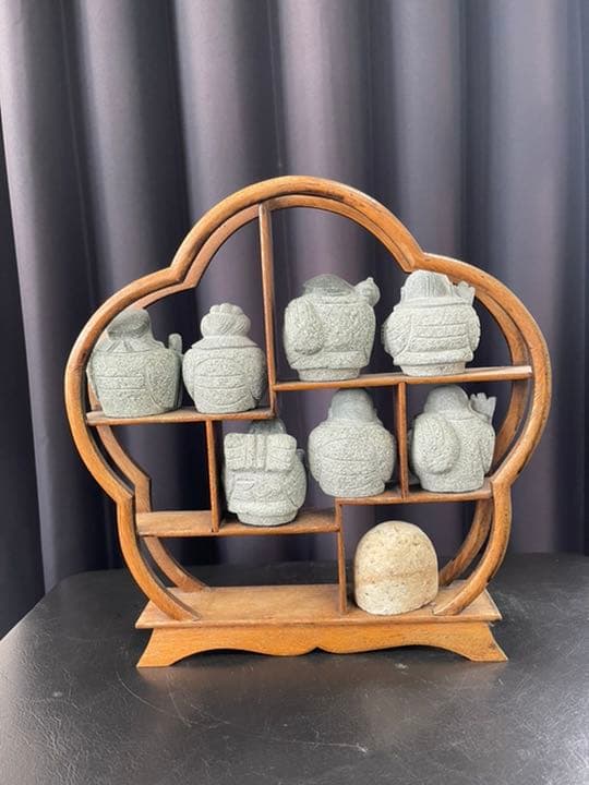 【ヤマモ】ミニ七福神(御影石)