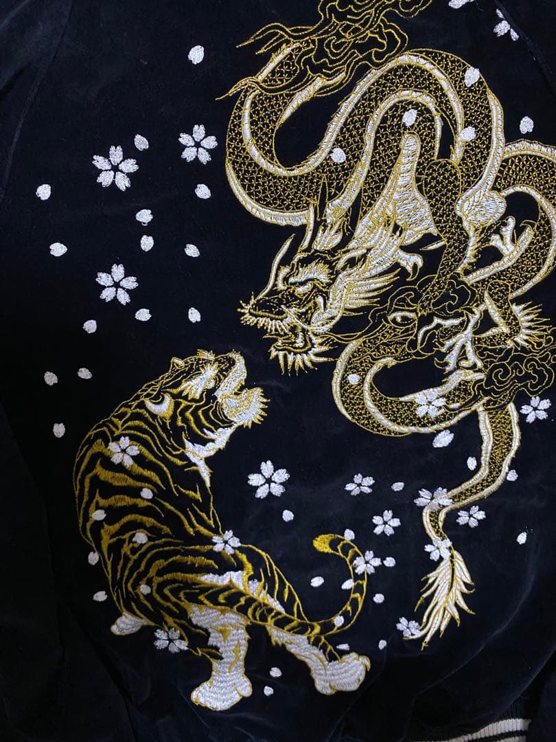 OBORO スカジャン 別珍 日本限定 龍 虎 unisex