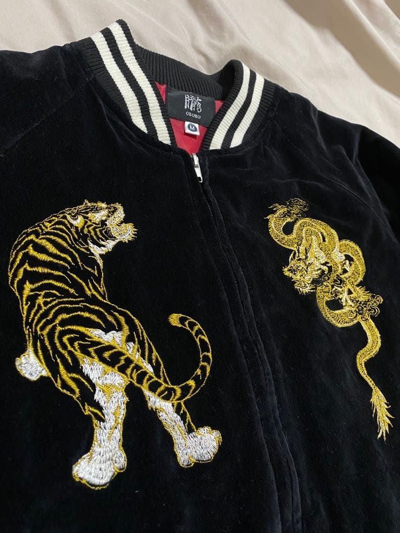 OBORO スカジャン 別珍 日本限定 龍 虎 unisex