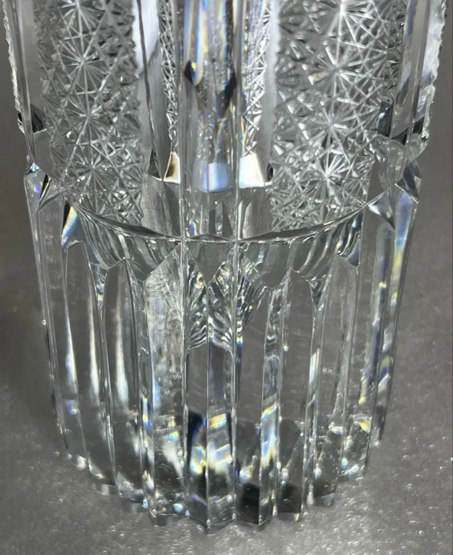 美品 HOYA クリスタル 高級花瓶 アンティーク 希少品廃盤 30cm 3kg