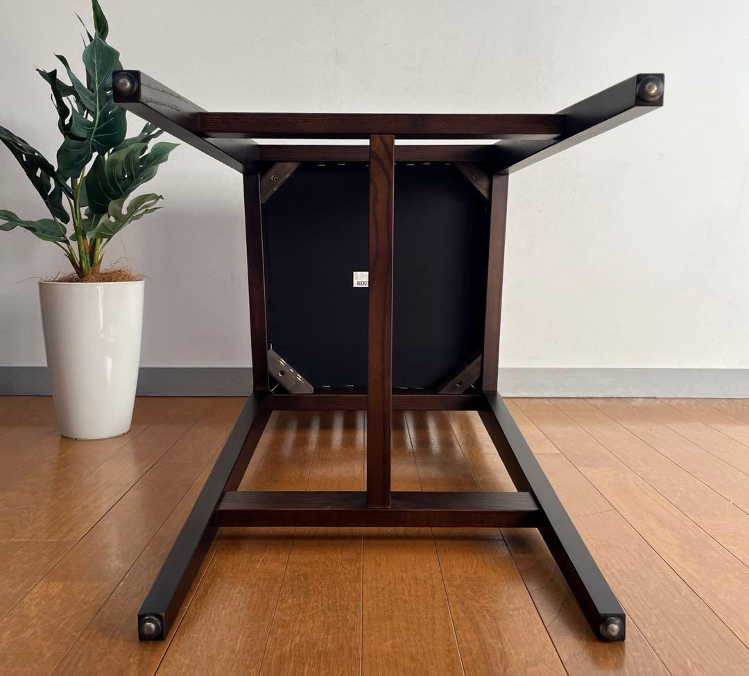 ロックストーン　ハイチェア　③ 岩倉榮利　カウンターチェア　本革　モダン 美品