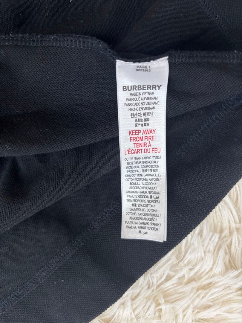 BURBERRY 10y140cmキッズ ワンピース 半袖 黒