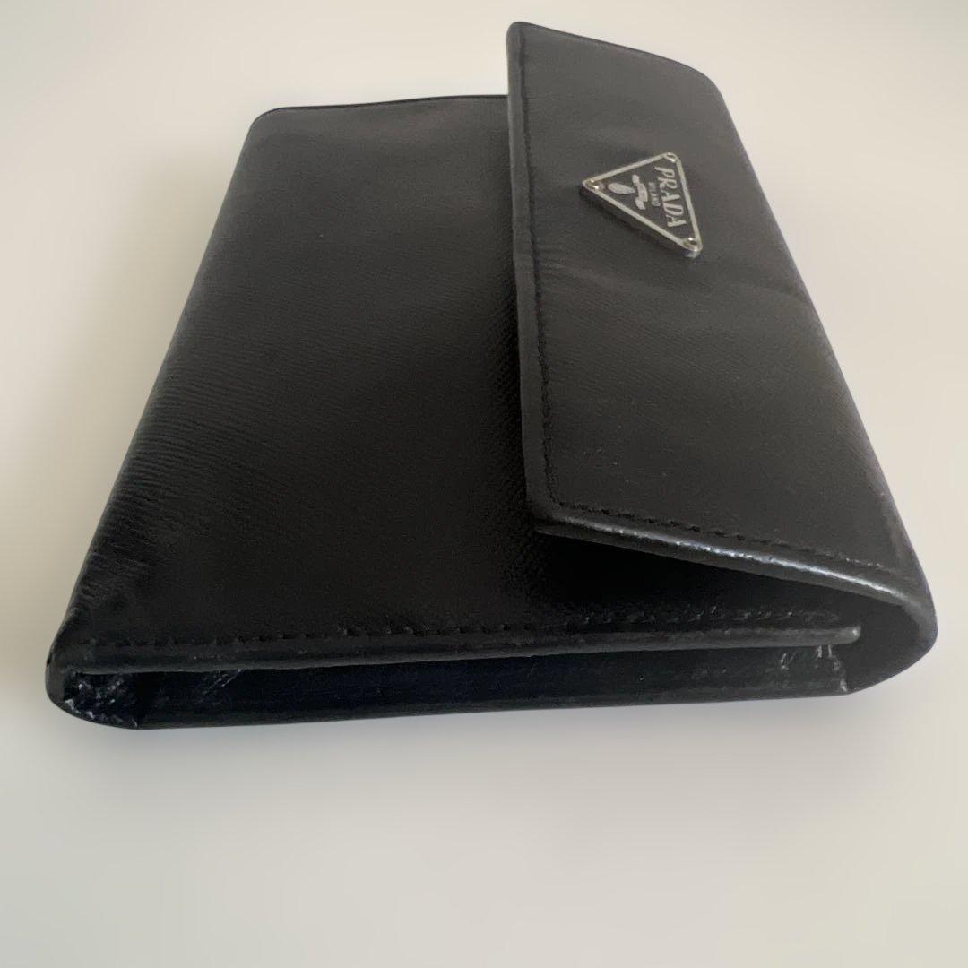 【正規品】プラダ　PRADA 折財布　黒