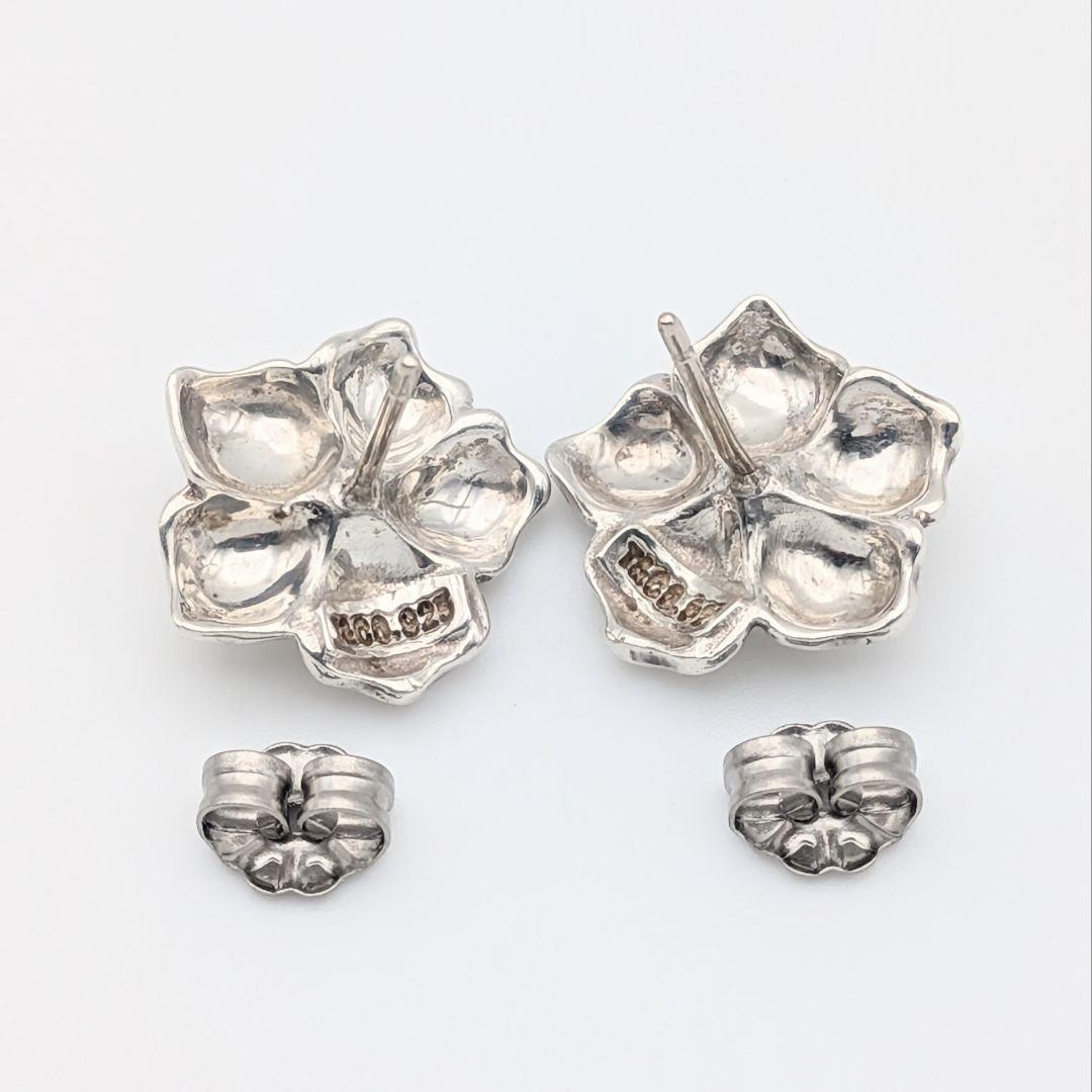 希少 ティファニー TIFFANY シルバー フラワー パール ピアス