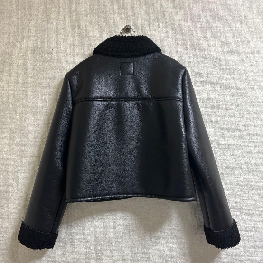 ZARA ダブルフェイスジャケット ブラック