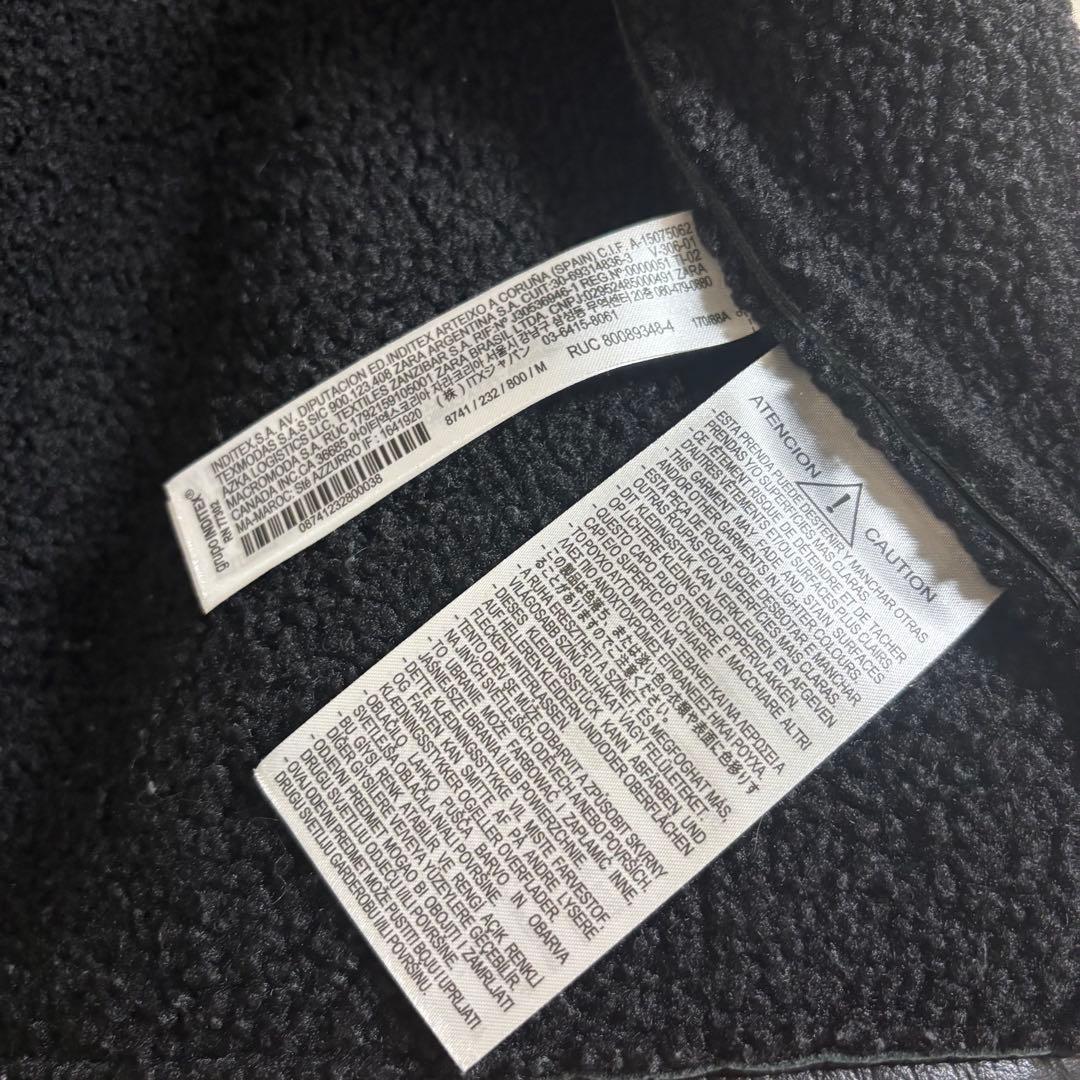 ZARA ダブルフェイスジャケット ブラック