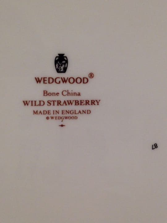 WEDGEWOOD Wild Strawberry プレート27cm 6枚