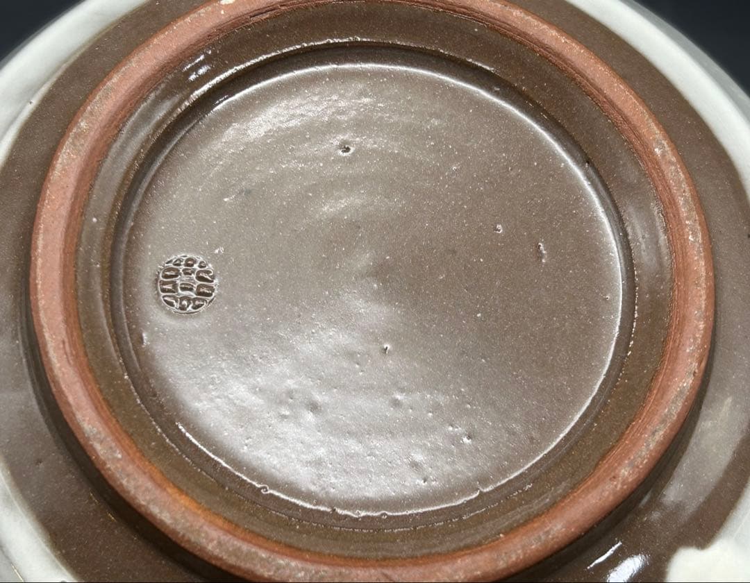 陶器　京焼　陶あん　とうあん　陶葊　色絵　藤文　花瓶　花器　未使用品