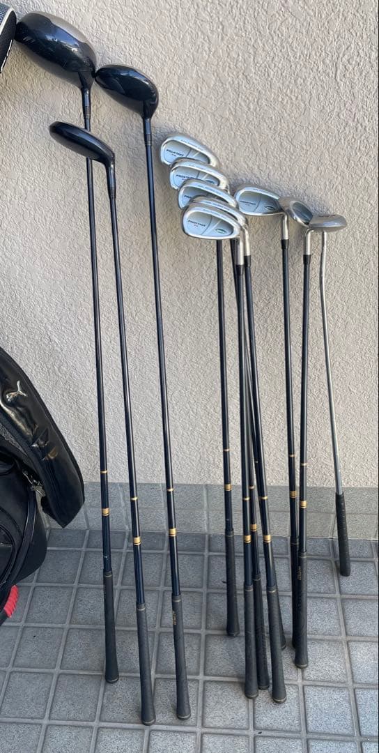 メンズゴルフ 初心者11本セット キャディバッグ付き
