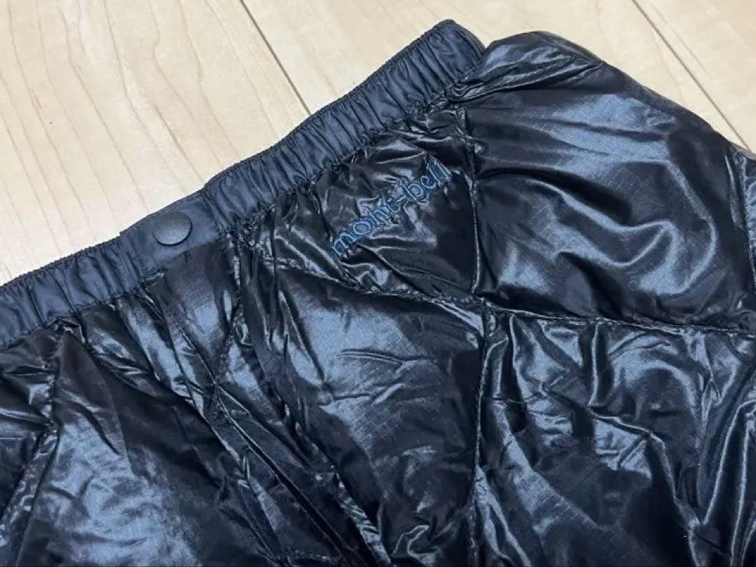 廃盤 00s モンベル U.Lダウンパンツ スタッフバッグ付き