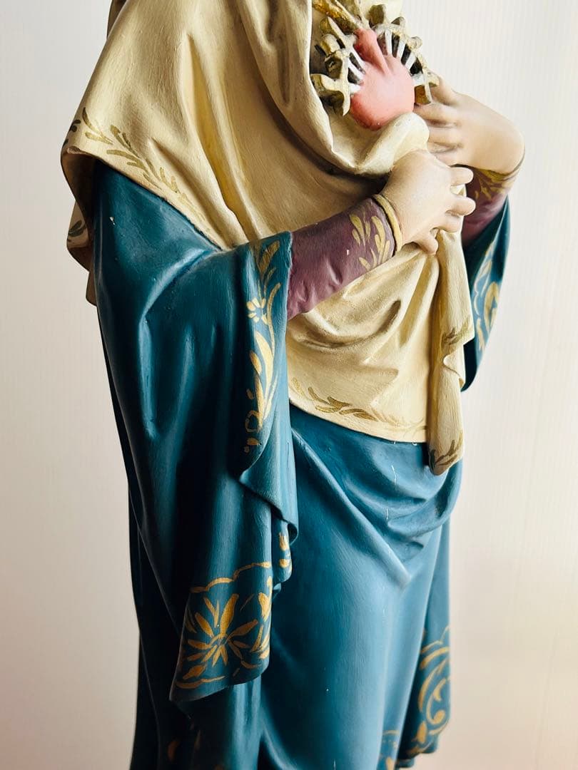 【超超希少激安66cm】✞悲しみの聖母マリア像　マーテル・ドロロサ像　宗教彫刻