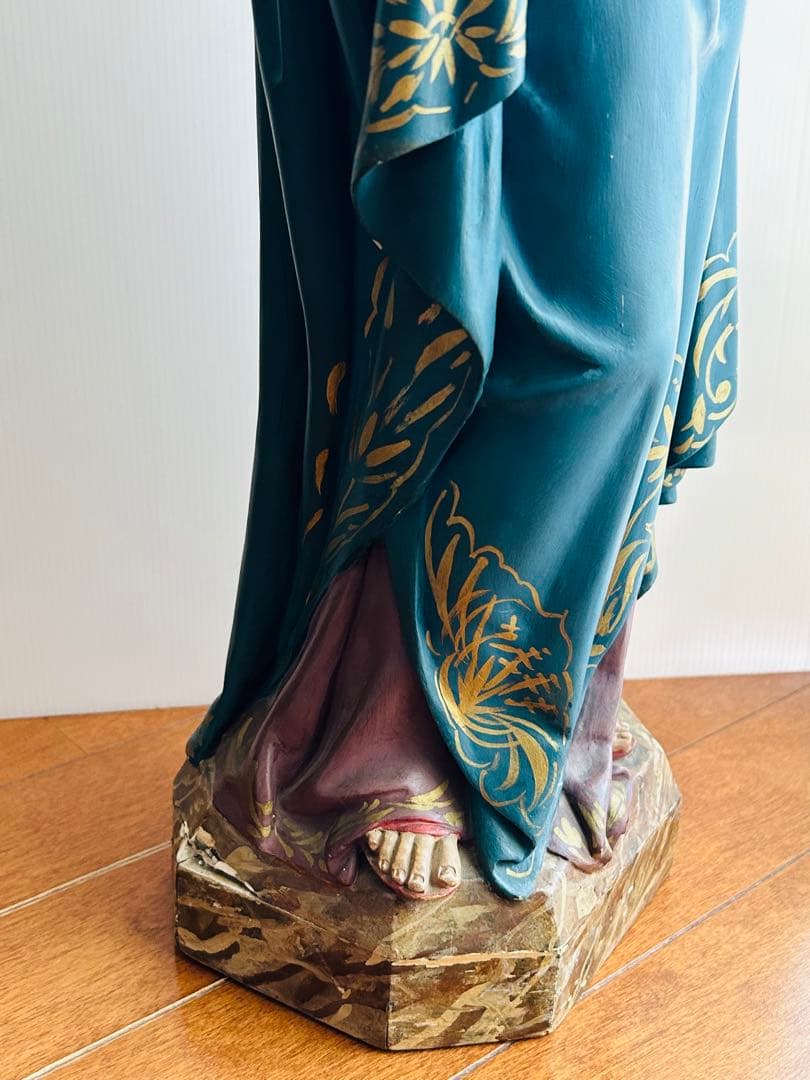 【超超希少激安66cm】✞悲しみの聖母マリア像　マーテル・ドロロサ像　宗教彫刻