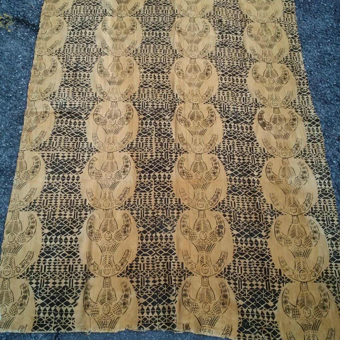 アフリカ　新品　ボゴラン列帯　泥染　織物　ハンドメイドマルチクロス　タペストリー