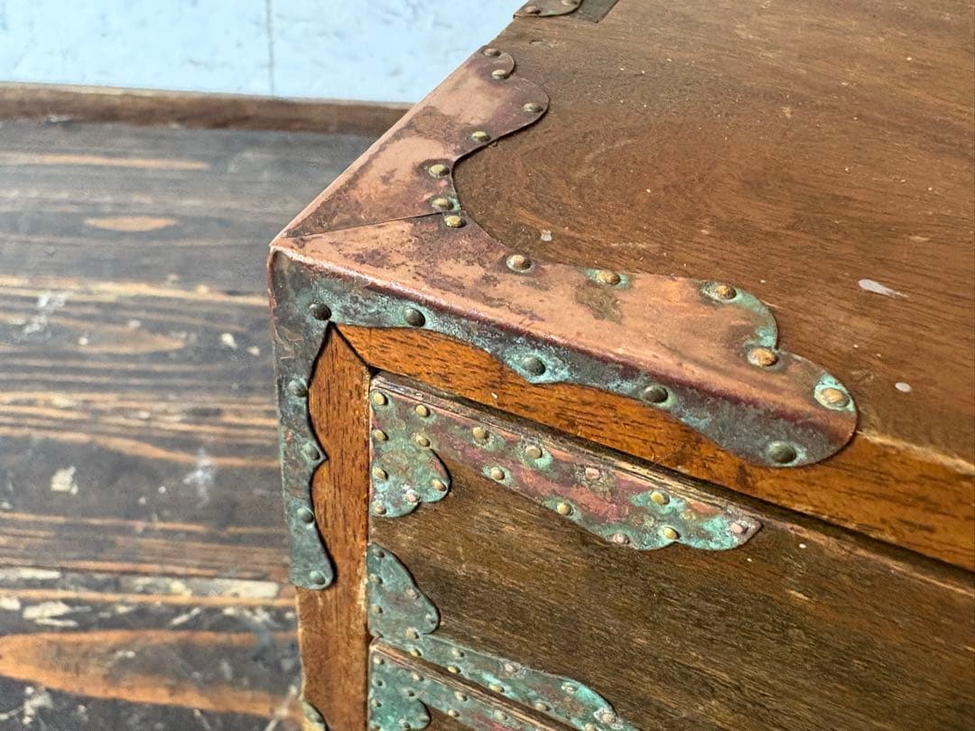 木製アンティークタンス 3引き出し 胴巻き アンティーク レトロ