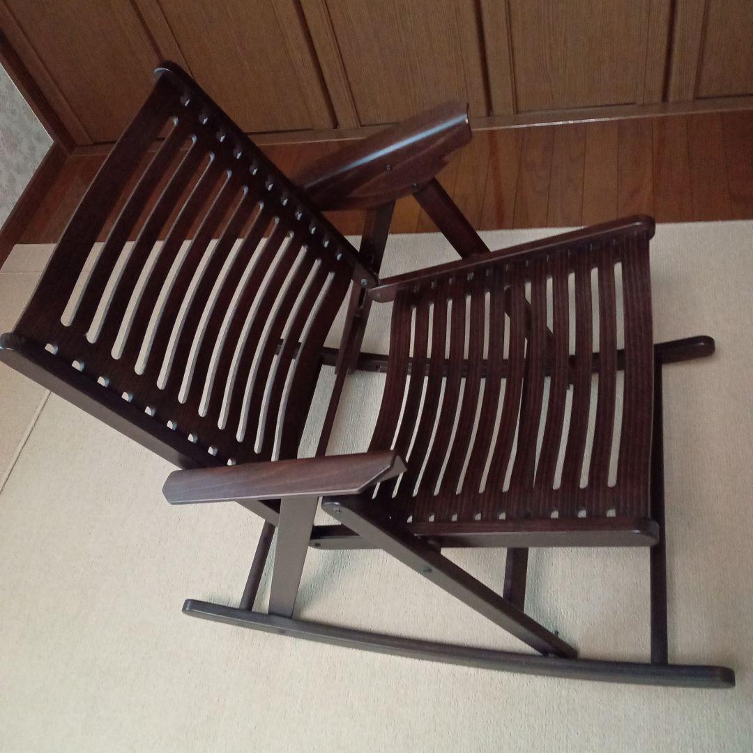 【REX KRALJ】レックスクラリ木製ロッキングチェア　(良品)