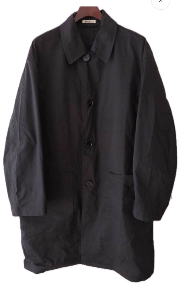 オーラリー スタイリスト私物 AURALEE ステンカラーコート サイズ4 黒