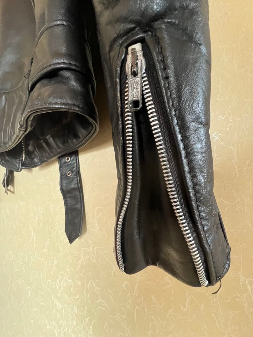 【10168】Schott Perfecto 70 ブラックレザー　サイズ40