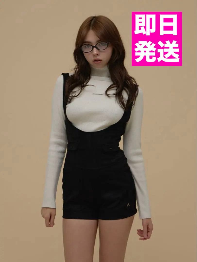 ブラック ANDMARY Cameron salopette サロペット
